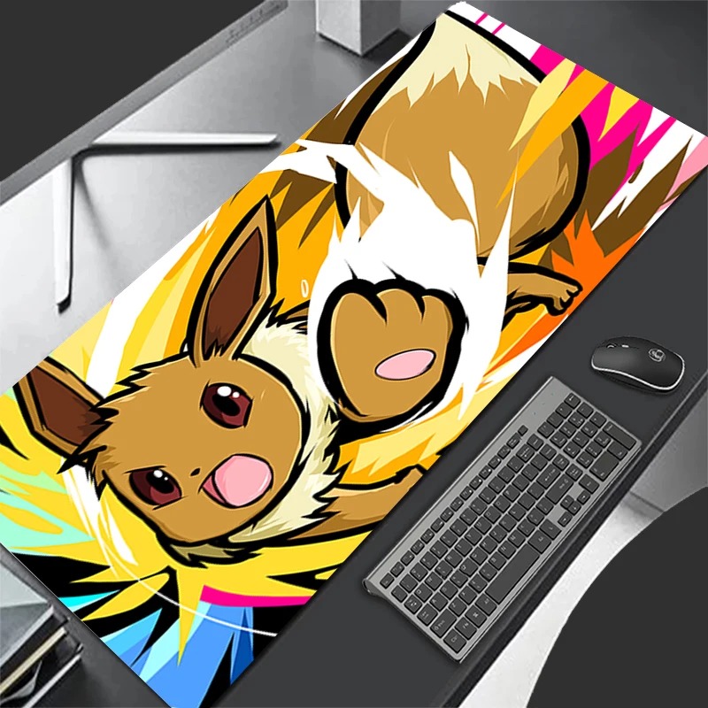 Pc Gaming Custom - P-Pokemon Eevee Anime Gaming Mouse Pad,
