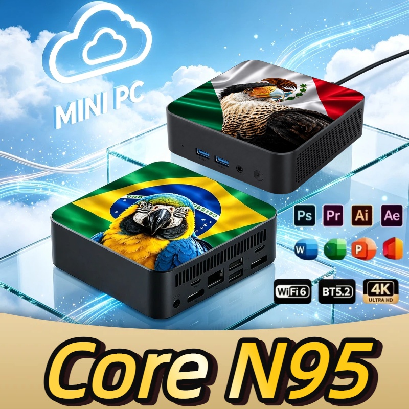 Pc Gaming Mini - New 2026 Mexico Brazil Flag HighPerformance