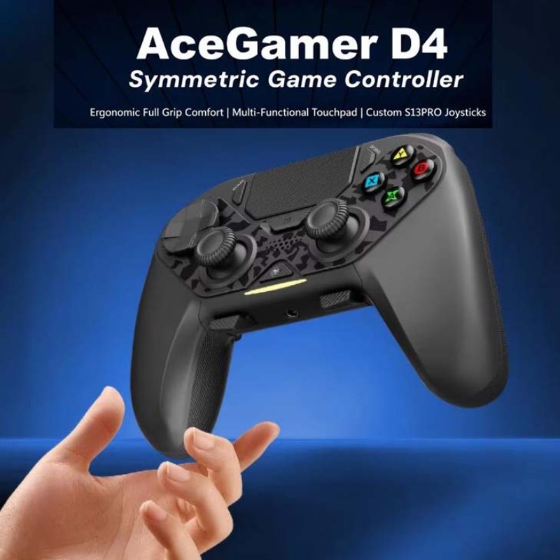 Pc Gaming Emulator - AceGamer D4 Wireless Steam Controller Symmetric
