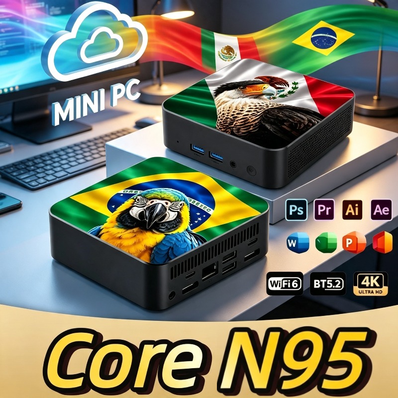 Pc Gaming Mini - 2026 New Mexico Brazil Flag HighPerformance