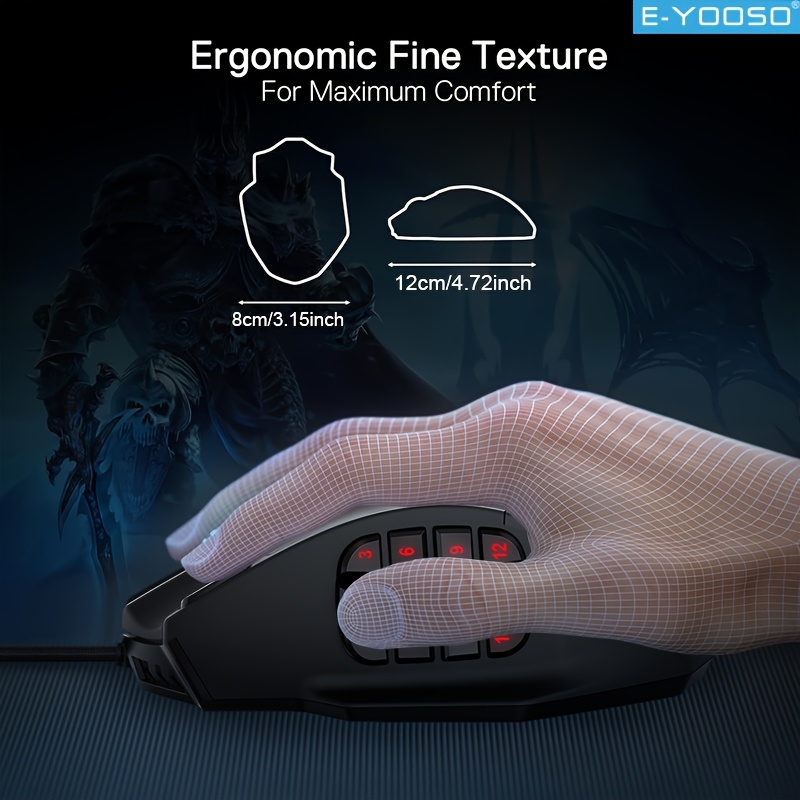E-YOOSO RGB Wired Gaming Mouse - đánh giá và giá Pc Gaming Editing