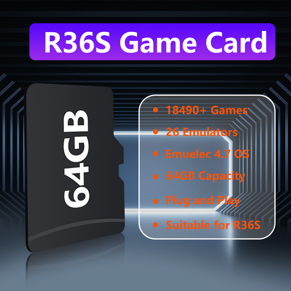 64GB Game Card for R36S Game C - đánh giá và giá Pc Gaming Emulator