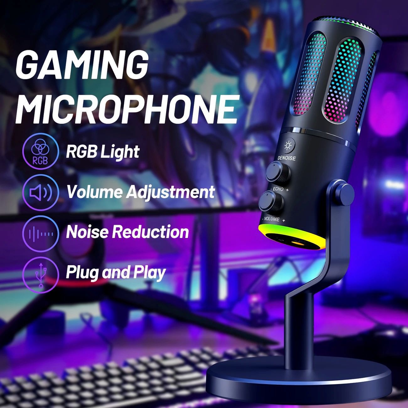 USB Gaming Microphone SU8 for  - đánh giá và giá Pc Gaming Live Streaming