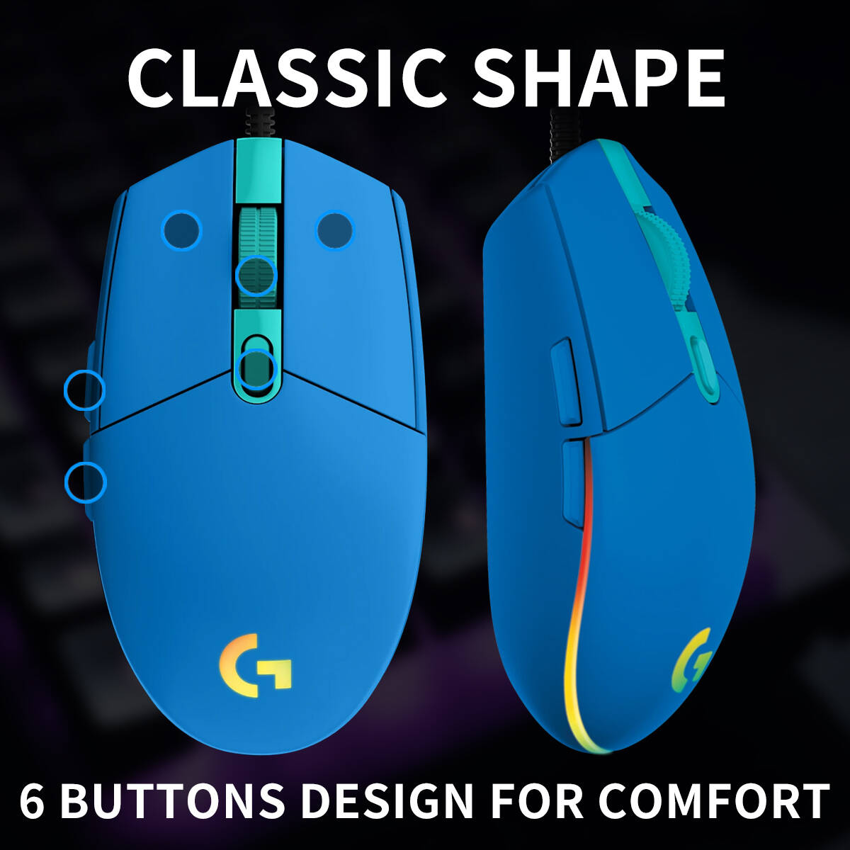 Logitech G203 Wired Gaming Mou - đánh giá và giá Pc Gaming Entry Level