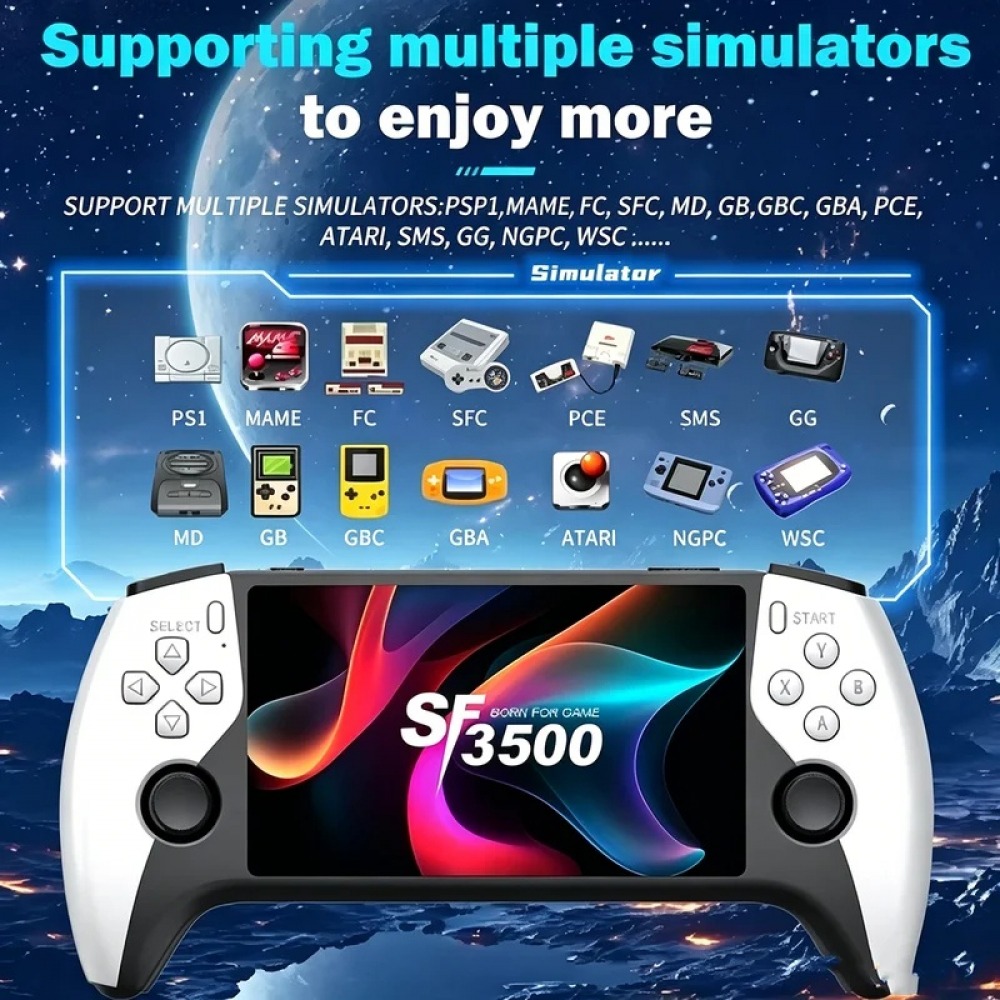 SF3500 5 inch Handheld Game Co - đánh giá và giá Pc Gaming Emulator